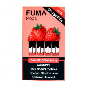 Картриджи для JUUL - FUMA Smooth Strawberry 6%   4шт  или 1шт. 