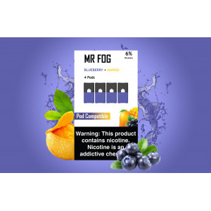 Картриджи для JUUL - MR Fog Blueberry Mango 6%  4шт или 1шт. 